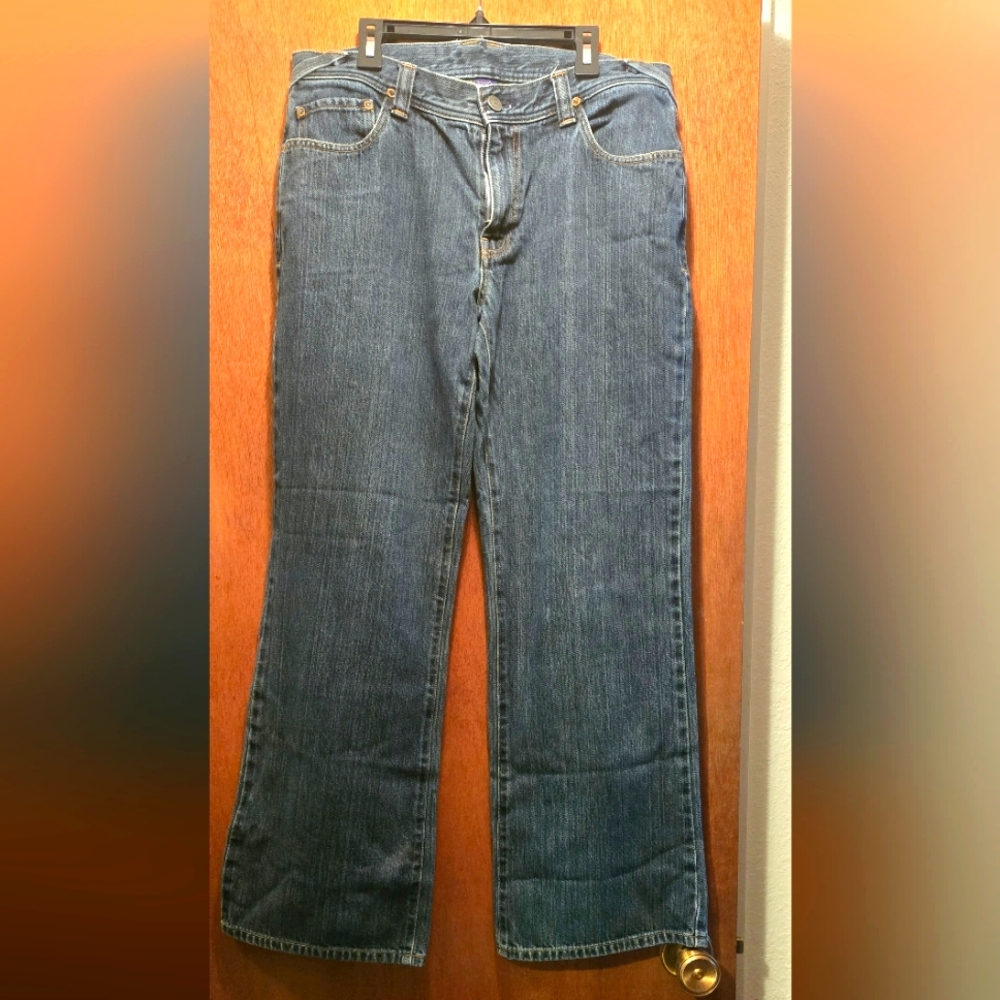 Patagonia organic Classic Denim boot cut Jeans sz8 16"x29" - Picture 1 of 13
